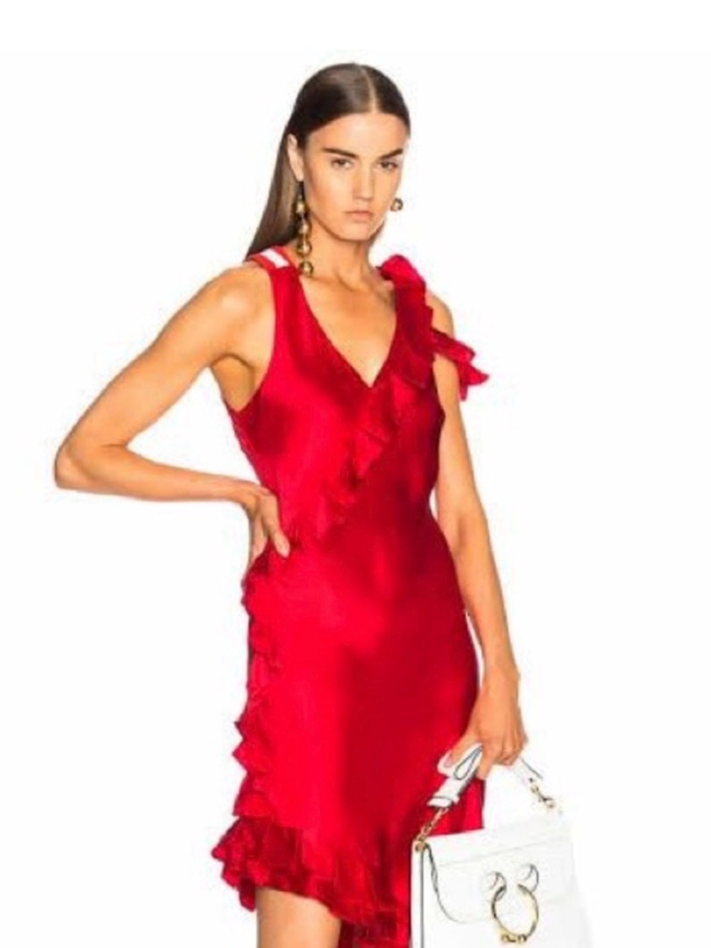 Maggie Marilyn Red Silk Slip
Dress